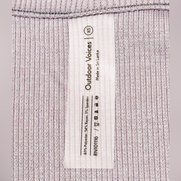 *NWT* Outdoor Voices OV CozyRib Cropped Cardigan Earl Grey Lavender Purple XS - Picture 5 of 7